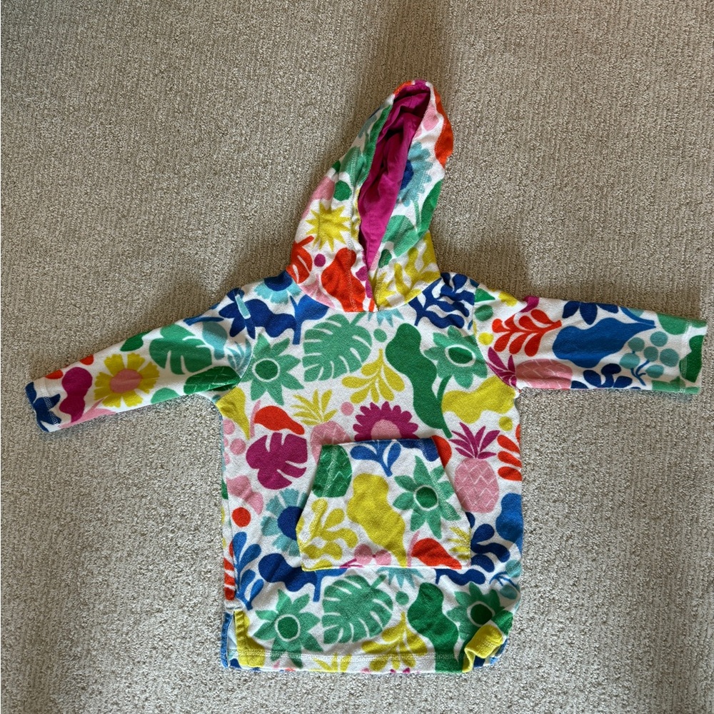 Boden Swim Toweling Cover Up 2-3T
